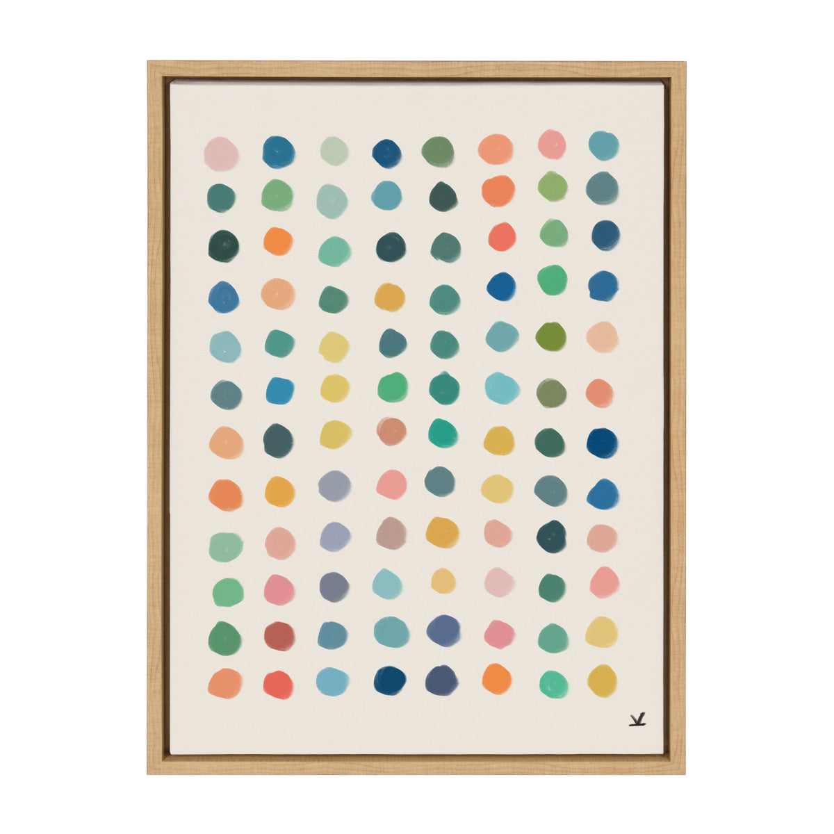 Sylvie Meditation 3 Framed Canvas by Kelly Knaga