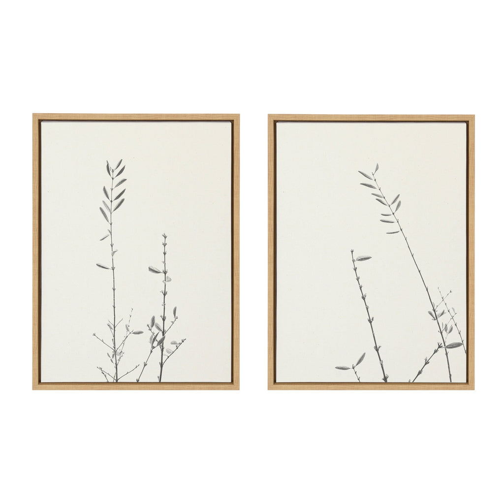 Sylvie Retro Tennessee Botanicals Framed Canvas Set of 2 by Stephanie Klatt