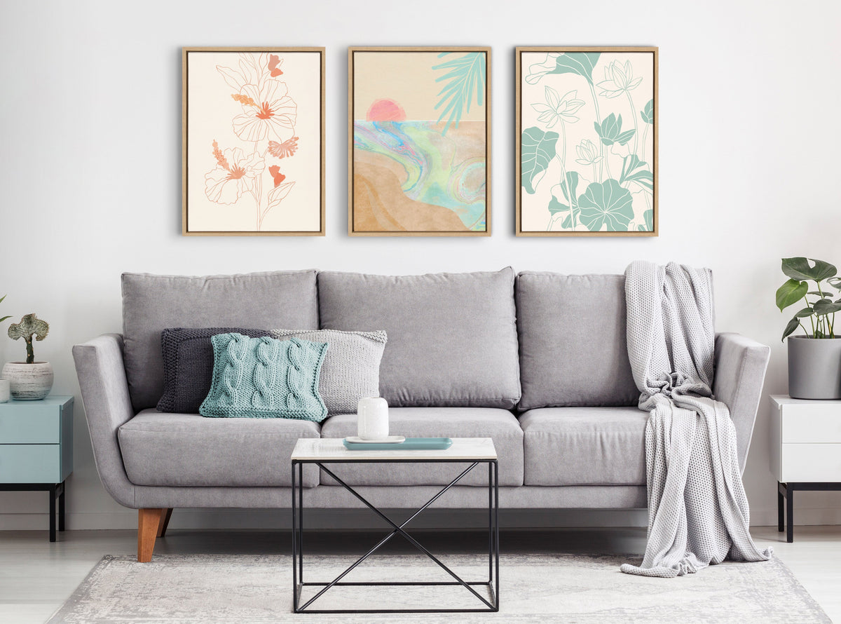 Sylvie Hilo Framed Canvas by Kasey Free