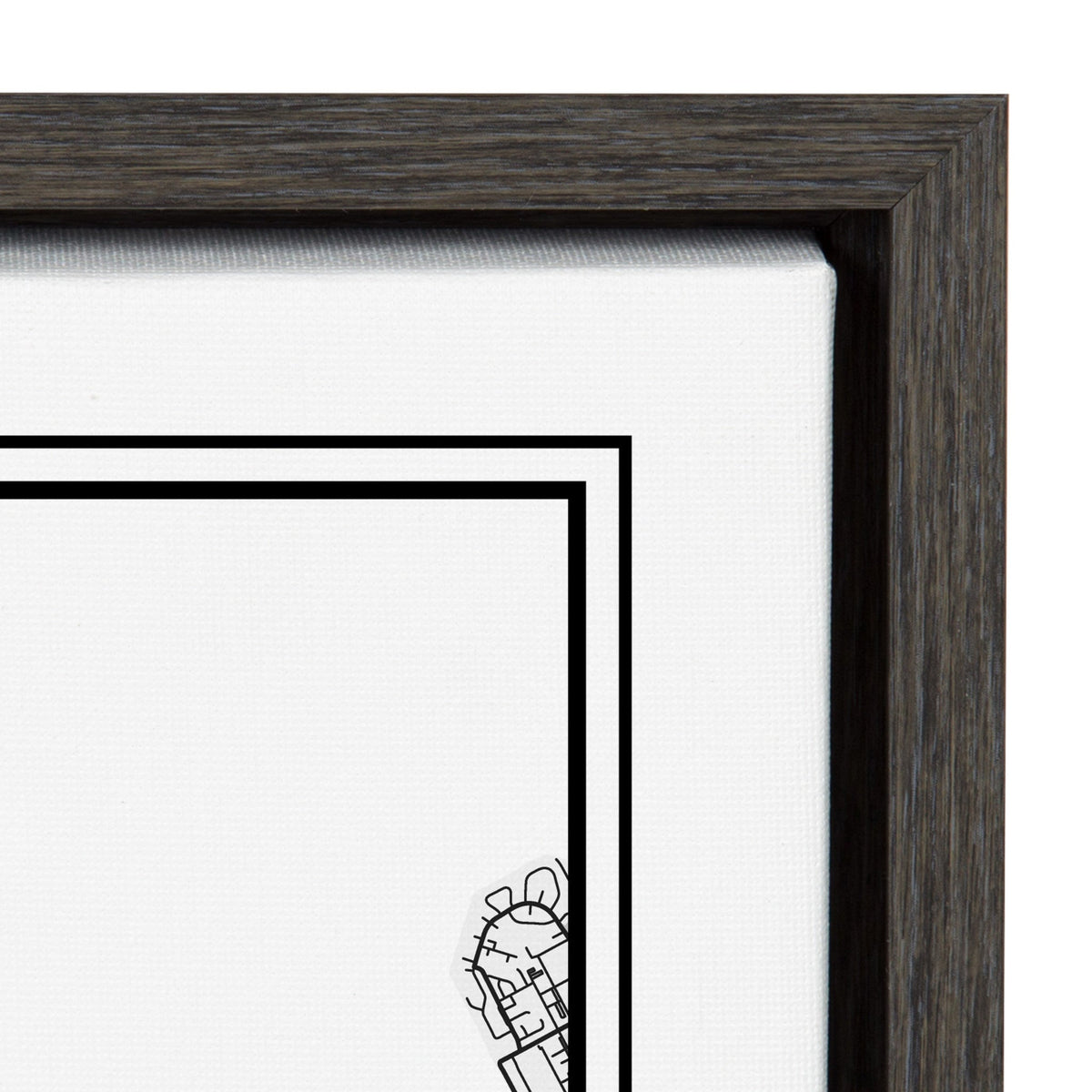 Sylvie San Francisco Modern Map Framed Canvas by Jake Goossen