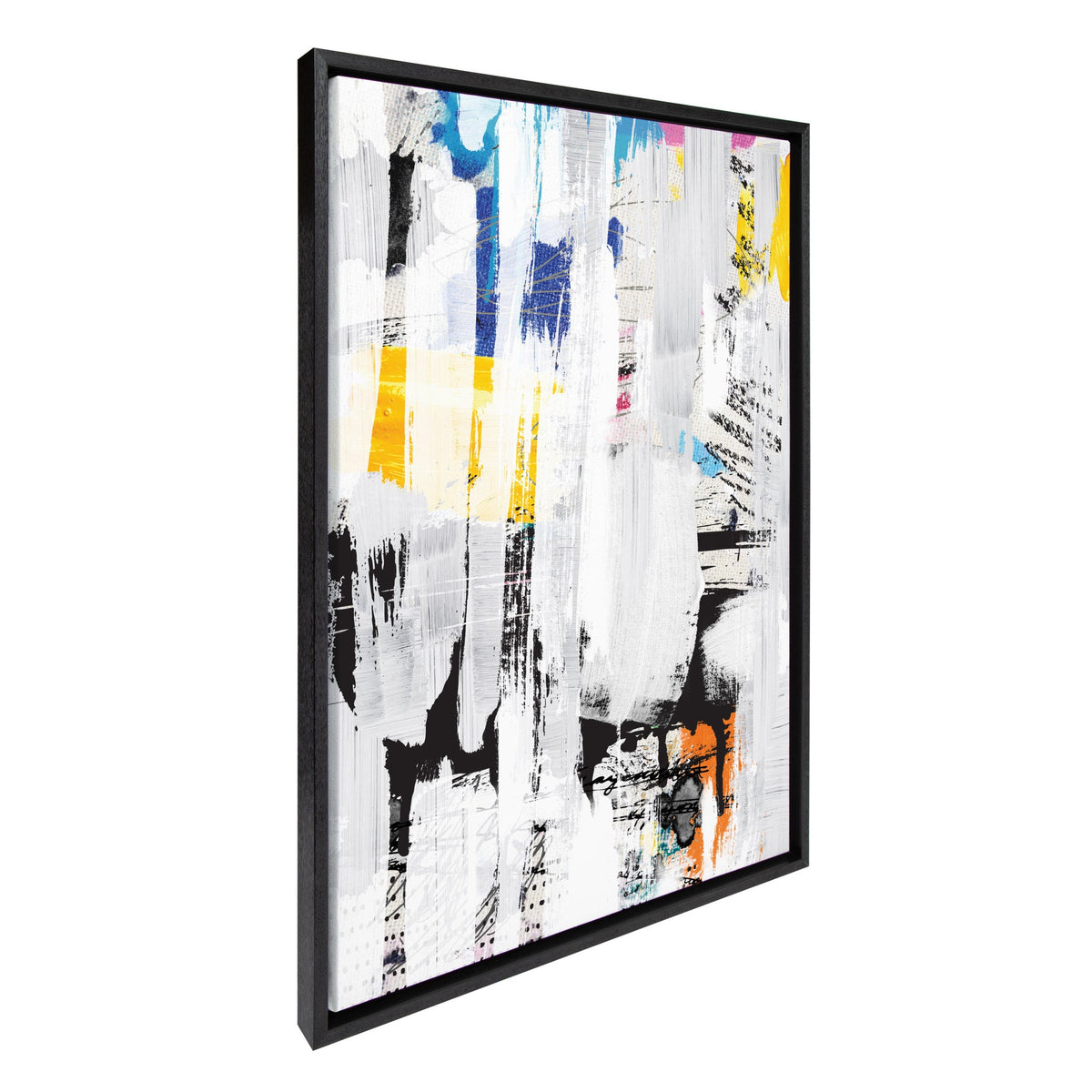 Sylvie NC Street Art 2, Inner Battle, and Abstract Sunset Framed Canvas Set of 3