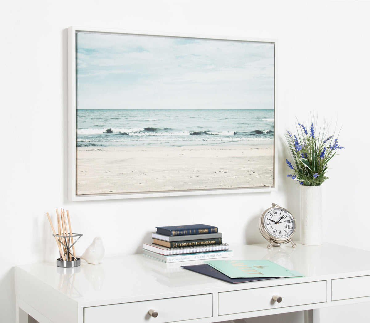 Sylvie Beach 2 Framed Canvas by Emiko and Mark Franzen of F2Images
